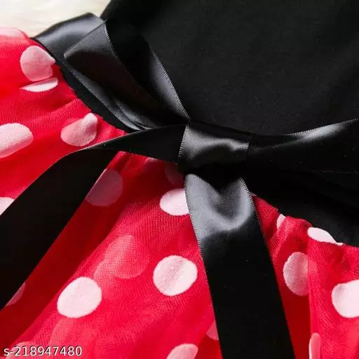 RED MICKEY POLKA DOT FROCK (PACK OF 1)