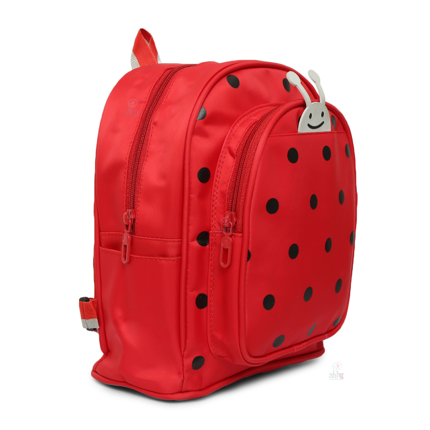 RED POLKA DOT BAGPACK WITH SELLING BAG