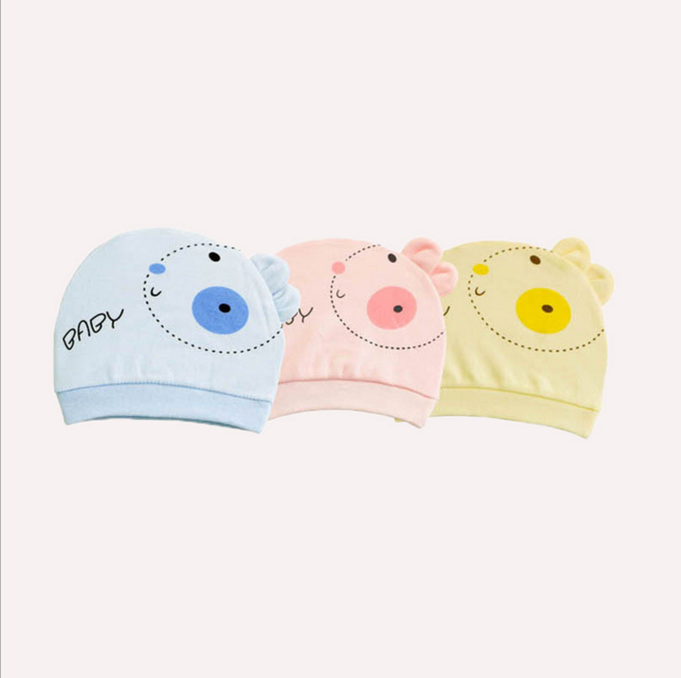  KIDS CAP WITH EARS MULTICOLOUR (PACK OF 3)