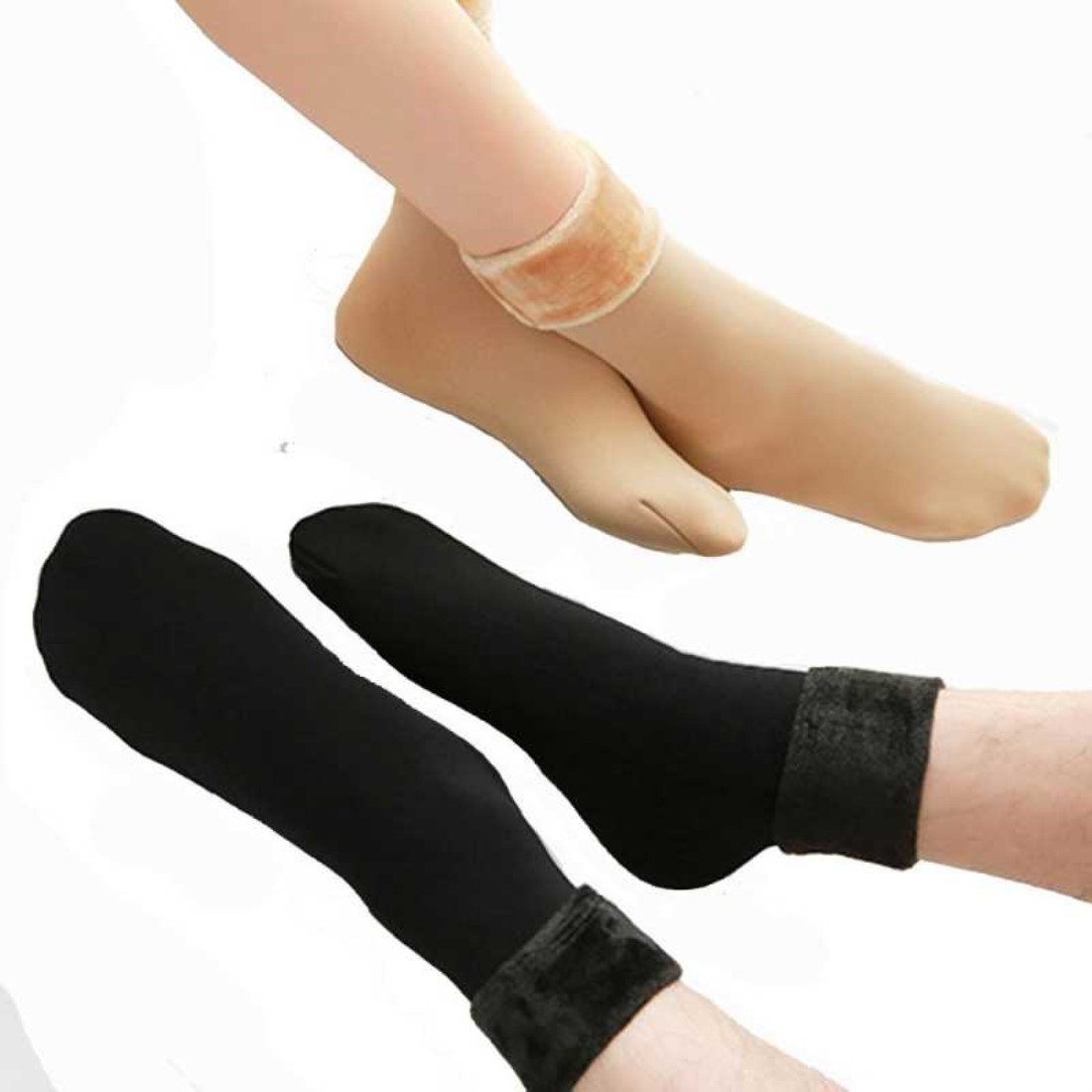 WOMEN VELVET SOCKS (PACK OF 4)